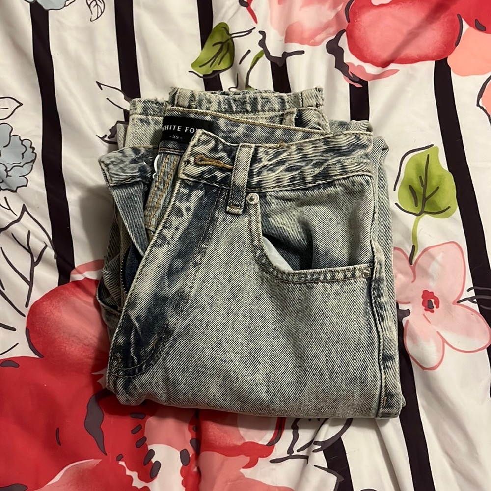 White Fox mom jeans